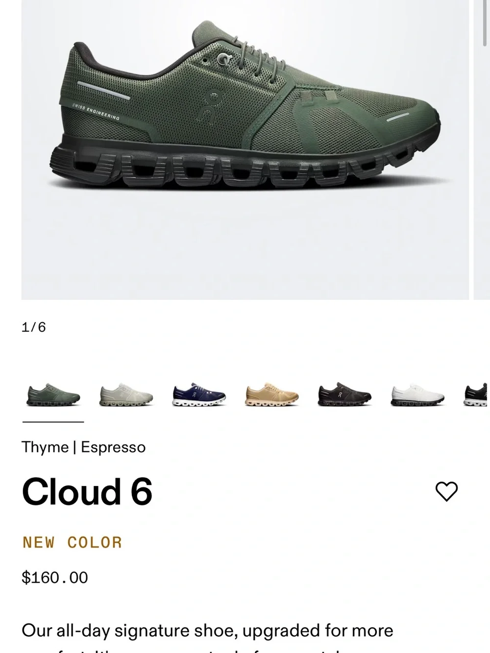 On Running Cloud 6 Men's Sneakers in Light Blue and White